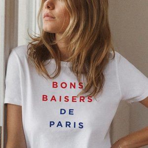 Sezane Bons Baisers de Paris T-Shirt